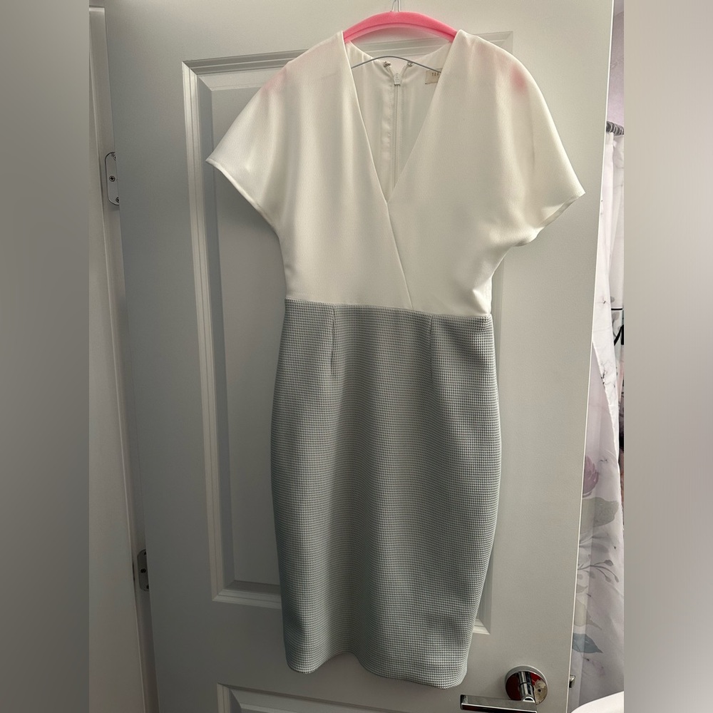 Ted Baker Working Title Reemadd Color-block Suit Dress TB size 1